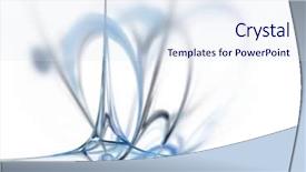  Presentation with abstract wave - PPT theme with pulses wallpaper - fractal image of an abstract background and a sky blue colored foreground