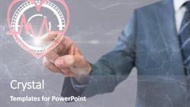  Presentation with grey plastics - Cool new presentation theme with pulses wallpaper - midsection of businessman pointing backdrop and a gray colored foreground