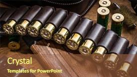  Presentation with pump - PPT layouts having pump action shotgun 12 guage background and a  colored foreground