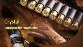  Presentation with pump - Amazing theme having pump action shotgun 12 guage backdrop and a  colored foreground