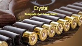 Presentation with pump - Presentation theme enhanced with pump action shotgun 12 guage background and a  colored foreground