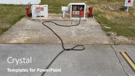  Presentation with pump jet - PPT layouts having pump-for-aviation-fuel-type background and a gray colored foreground