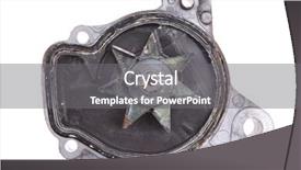  Presentation with water pump - Colorful PPT layouts enhanced with pump isolated over white background backdrop and a gray colored foreground