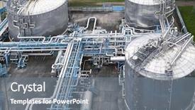  Presentation with industry - Beautiful PPT layouts featuring pump jack - industry backdrop and a gray colored foreground