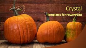  Presentation with barn wood - Presentation design featuring pumpkin-against-weather-red-painted background and a tawny brown colored foreground