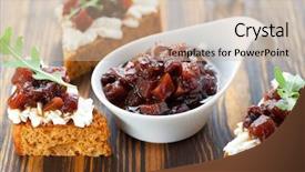  Presentation with tomato - Cool new PPT theme with pumpkin and tomato chutney backdrop and a soft green colored foreground