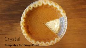  Presentation with thanksgiving - Slide set enhanced with pumpkin-pie-fresh-baked-pumpkin background and a red colored foreground