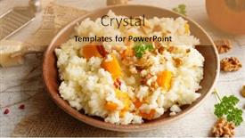  Presentation with walnut - Cool new theme with pumpkin-risotto-with-walnut backdrop and a yellow colored foreground