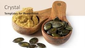  Presentation with seed - Theme enhanced with pumpkin-seed-flour background and a yellow colored foreground
