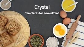  Presentation with seed - Slides having pumpkin seed rolls background and a dark gray colored foreground