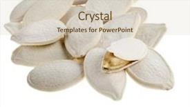  Presentation with pumpkin seeds - PPT theme having pumpkin seeds isolated background and a lemonade colored foreground