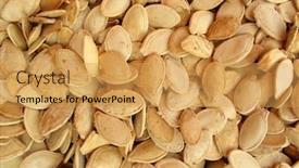  Presentation with pumpkin seeds - Slides having pumpkin seeds pepitas background and a yellow colored foreground