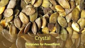  Presentation with pumpkin seeds - Presentation theme enhanced with pumpkin seeds background and a tawny brown colored foreground