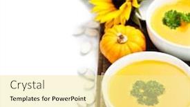  Presentation with thanksgiving - Slides enhanced with brown wood plank wall texture background close up background and a gray colored foreground