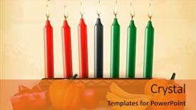  Presentation with old paper - Theme featuring pumpkins and old paper vector background and a gold colored foreground