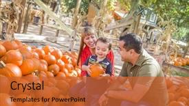  Presentation with race car a red racing - Presentation theme enhanced with pumpkins at the pumpkin patch background and a red colored foreground