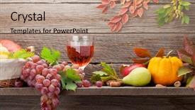  Presentation with end of life care - Cool new presentation theme with pumpkins grapes apples pears wine backdrop and a coral colored foreground