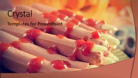  Presentation with scary halloween - PPT layouts with pumpkins skulls and cobweb background and a coral colored foreground