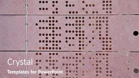  Presentation with weaving loom - Beautiful theme featuring punch-card-for-controlling-programmable backdrop and a coral colored foreground