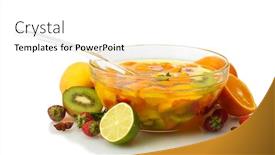  Presentation with bowl - Slide deck featuring punch-in-glass-bowl background and a white colored foreground