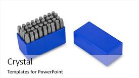  Presentation with stamps - Cool new PPT layouts with punch set in a plastic backdrop and a white colored foreground