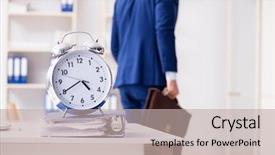  Presentation with swap meet - Amazing slides having punctuality - businessman in rush trying backdrop and a mint green colored foreground