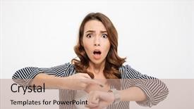  Presentation with isolated paw prints over white - Presentation with punctuality - portrait of a scared casual background and a coral colored foreground