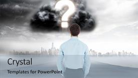  Presentation with generated image fractal geometry chaos - Presentation consisting of punctuation - digital composite of digitally generated background and a light blue colored foreground