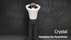  Presentation with black hands - Slide set consisting of punctuation - digital composition of frustrated businessman background and a dark gray colored foreground