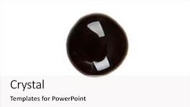  Presentation with syrup - PPT layouts consisting of punctuation mark made from chocolate background and a white colored foreground