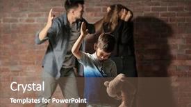  Presentation with teddy bear - Theme having punishment - little boy punishing teddy bear background and a violet colored foreground