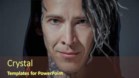  Presentation with punk - Presentation theme enhanced with punk-and-rock-culture background and a tawny brown colored foreground