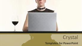  Presentation with punk - Amazing PPT layouts having punk-fashion-man backdrop and a yellow colored foreground