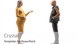  Presentation with pregnant woman - Theme with punk-rocker-and-a-pregnant background and a white colored foreground