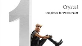  Presentation with punk - Audience pleasing presentation consisting of punk-rocker-with-a-mohawk backdrop and a white colored foreground