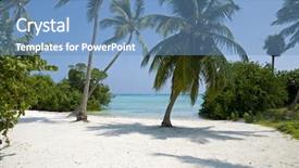  Presentation with dominican republic - PPT theme having punta cana beach in the dominican republic background and a teal colored foreground