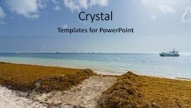  Presentation with dominican republic - Slide set enhanced with punta cana dominican republic - june background and a light blue colored foreground