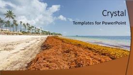  Presentation with dominican republic - Theme having punta cana dominican republic - june background and a light blue colored foreground