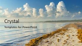  Presentation with dominican republic - Cool new PPT layouts with punta cana dominican republic - june backdrop and a light gray colored foreground