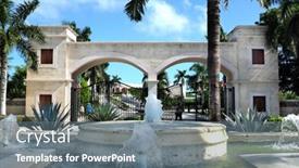  Presentation with republic dominican - Cool new PPT layouts with punta-cana-dominican-republic-dec backdrop and a gray colored foreground