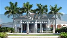  Presentation with dominican republic - PPT theme with punta-cana-dominican-republic-dec background and a ocean colored foreground