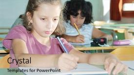  Presentation with pupil - Amazing PPT layouts having pupil activities in the classroom at school backdrop and a soft green colored foreground