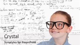  Presentation with cute-science - Audience pleasing presentation design consisting of cute pupil smiling against rocket backdrop and a white colored foreground