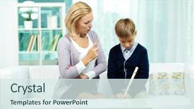  Presentation with pupil - PPT theme having pupil who is not ready background and a  colored foreground