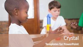  Presentation with building blocks - Amazing presentation having pupils playing with building blocks backdrop and a coral colored foreground