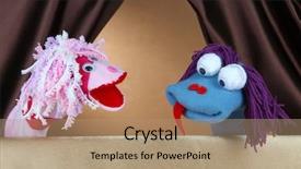  Presentation with show - Cool new presentation design with birds decorated the window cage backdrop and a tawny brown colored foreground.