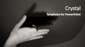  Presentation with theater - Presentation theme enhanced with puppet theater - hand gesture like dog face background and a dark gray colored foreground