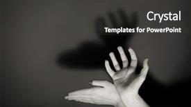  Presentation with deer - Beautiful slide deck featuring puppet theater - hands gesture like deer backdrop and a dark gray colored foreground