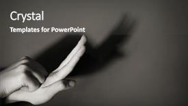  Presentation with snail - Beautiful presentation theme featuring puppet theater - hands gesture like snail backdrop and a dark gray colored foreground