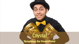  Presentation with holy mass communion a golden - Presentation theme consisting of puppetry - young man with golden venetian background and a tawny brown colored foreground